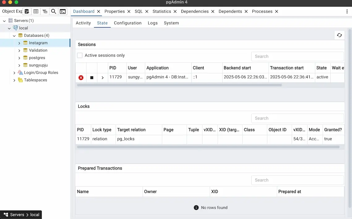How to properly delete database