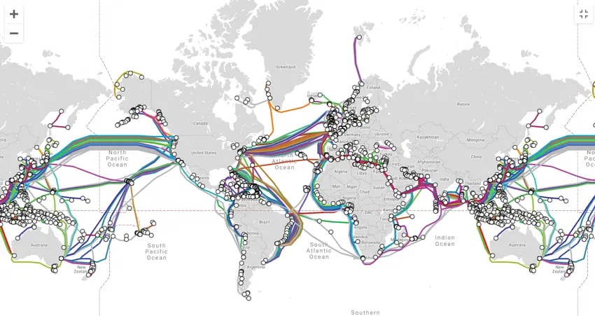 submarine cable map