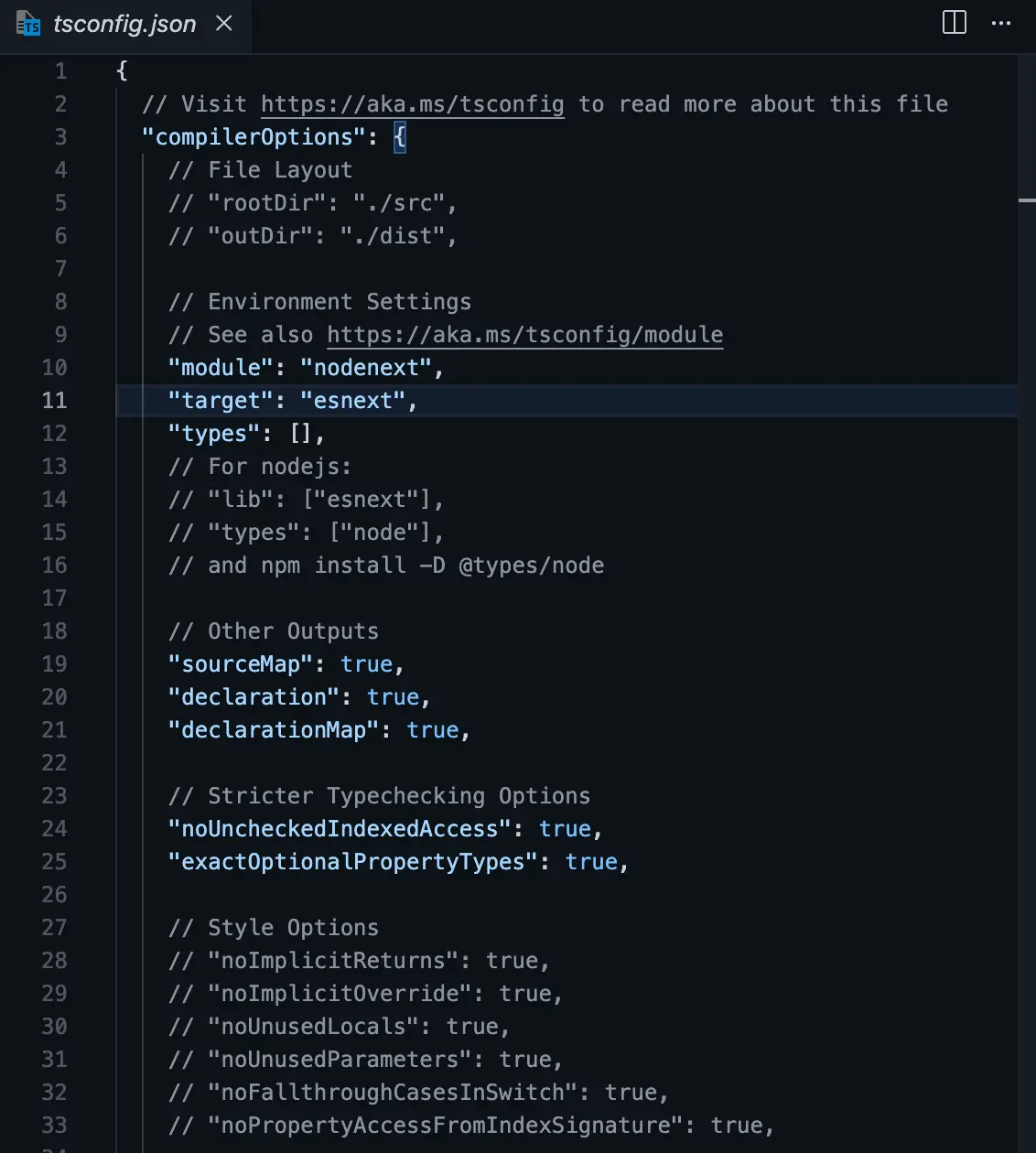 tsconfig