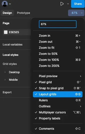 view grid