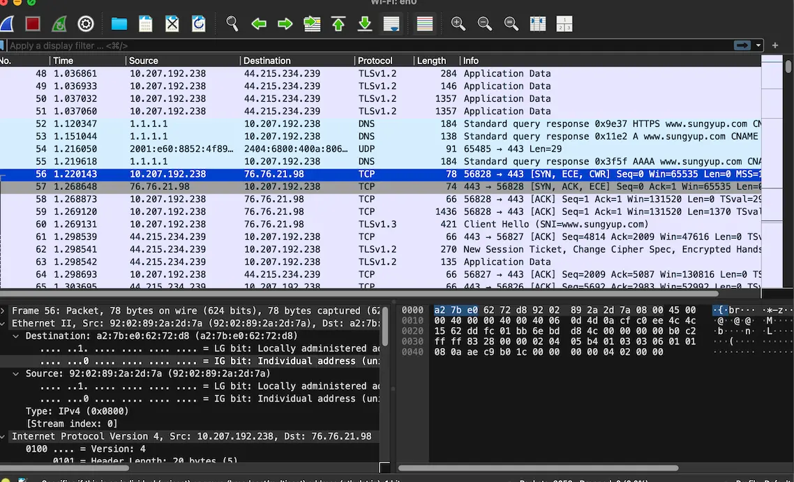 wireshark tcp