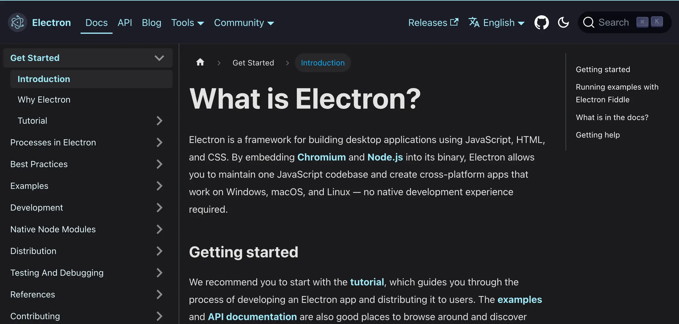 electron official doc